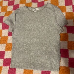 Topshop Light Gray Baby Tee